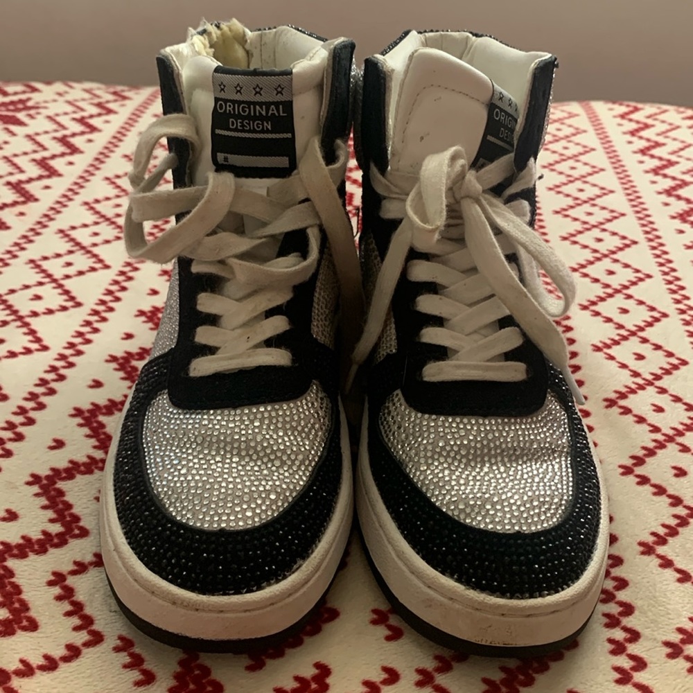 Gem covered high top Nikes